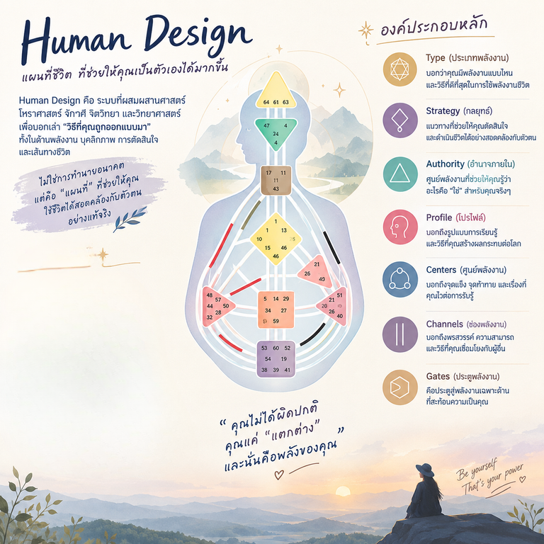 การคำนวณ Human Design Chart